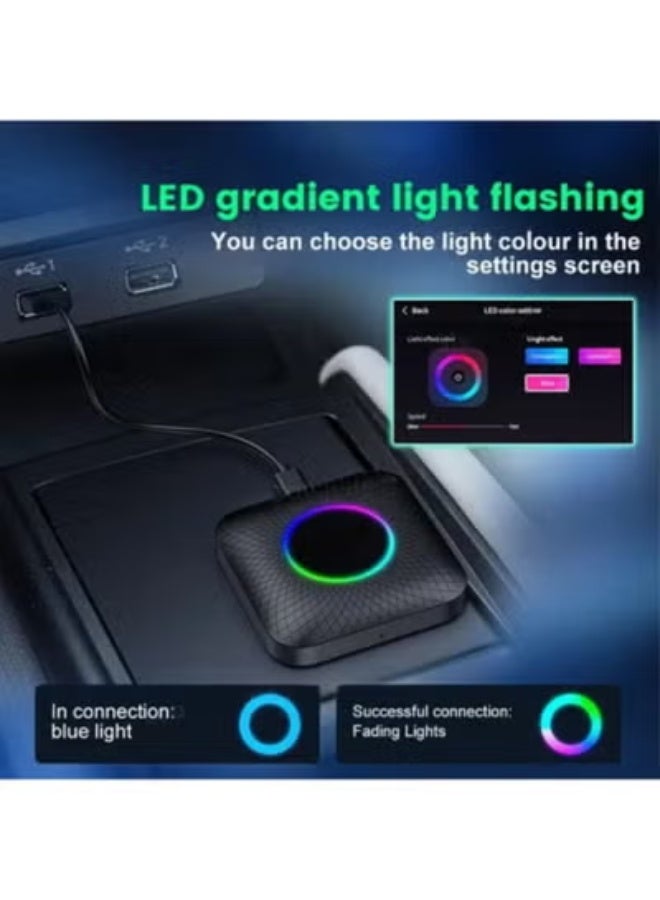 جهاز CarlinKit Android 13 AI Box الأقوى عالمياً - حوّل شاشة سيارتك إلى تابلت خارق بنظام أندرويد 13 | معالج كوالكوم 8 نوات | ذاكرة 128 جيجا | يدعم 4G SIM و eSim | تشغيل نتفليكس، يوتيوب، شاهد، وTOD - Image 5